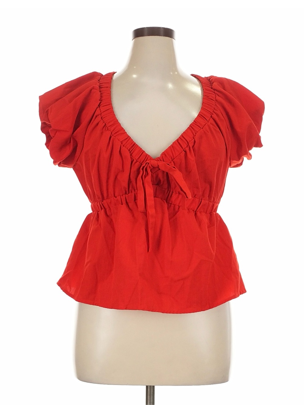 Sienna Sky
Red V-Neck Tie-Front Women’s Top